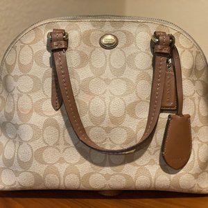 Coach Georgia Satchel/Crossbody In Signature Canvas